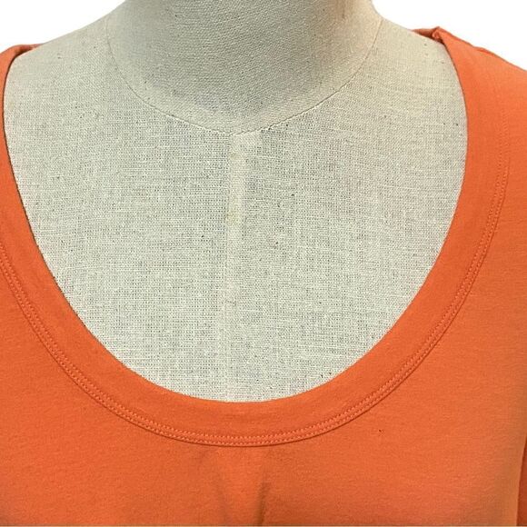 Zella Orange Coral Knot Wrap Short Sleeve Tee - Picture 6 of 8
